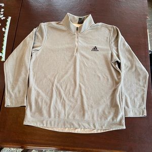 Men’s XL Adidas mid weight quarter zip - gray
